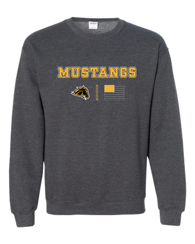 Metea Valley Mustangs Team Colors Flag Men's Sweatshirt