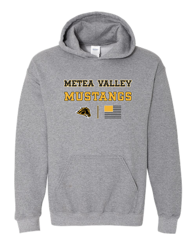 Metea Valley Mustangs Spirit Flag Men's Hoodie