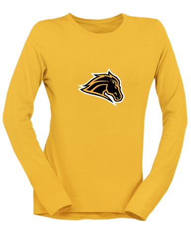 Metea Valley Mustangs Mascot #1 Women's LS T-Shirt