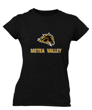Metea Valley Mustangs Mascot #2 Women's SS T-Shirt