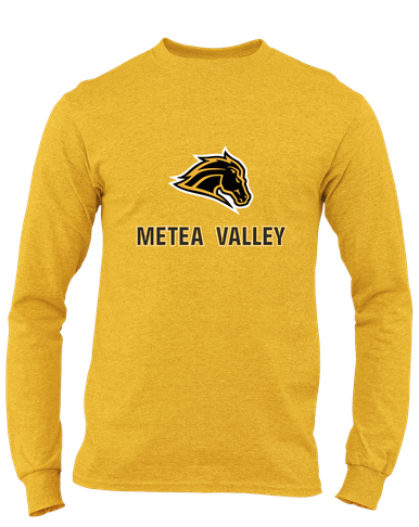 Metea Valley Mustangs Mascot #2 Men's LS T-Shirt