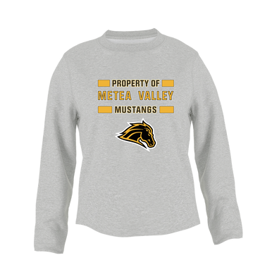 Metea Valley Mustangs Property Of Women's Sweatshirt