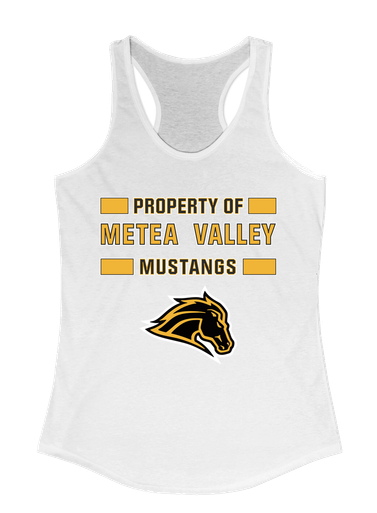 Metea Valley Mustangs Property Of Women's Tank Top