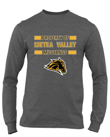 Metea Valley Mustangs Property Of Men's LS T-Shirt