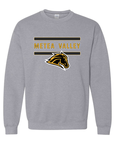 Metea Valley Mustangs Mascot #4 Men's Sweatshirt