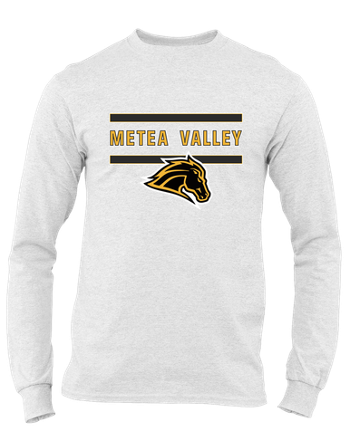 Metea Valley Mustangs Mascot #4 Men's Premium LS T-Shirt