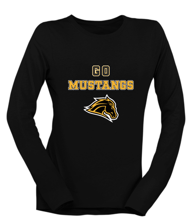 Metea Valley Mustangs Go Team Women's Premium LS T-Shirt