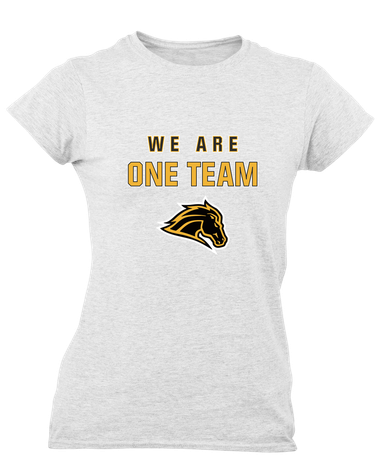 Metea Valley Mustangs We Are One Team Women's Premium SS T-Shirt