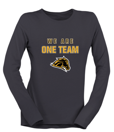 Metea Valley Mustangs We Are One Team Women's Premium LS T-Shirt