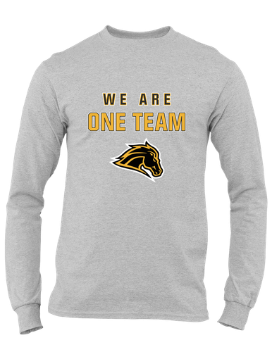 Metea Valley Mustangs We Are One Team Men's LS T-Shirt