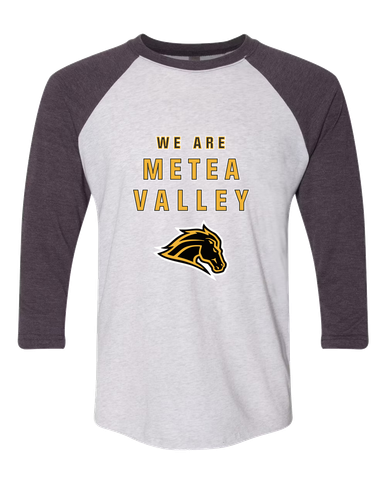 Metea Valley Mustangs We Are Men's Baseball T-Shirt