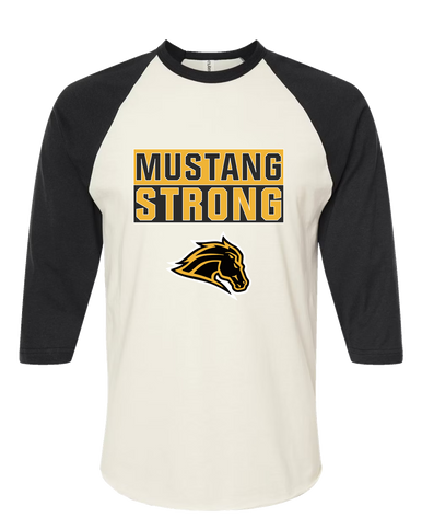 Metea Valley Mustangs Strong #1 Women's Baseball T-Shirt