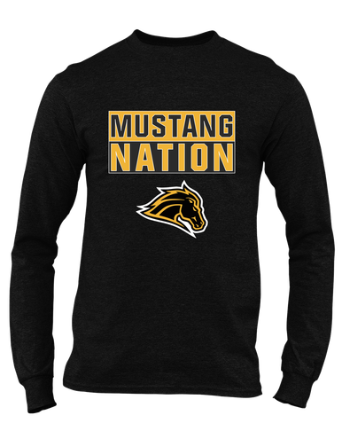 Metea Valley Mustangs Nation #1 Men's LS T-Shirt