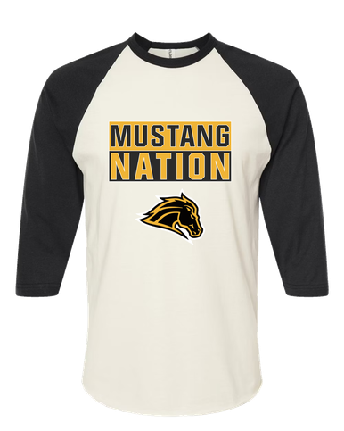 Metea Valley Mustangs Nation #1 Men's Baseball T-Shirt