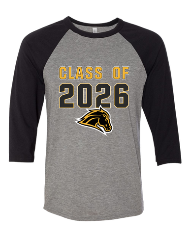 Metea Valley Mustangs Class of 2026 Men's Baseball T-Shirt