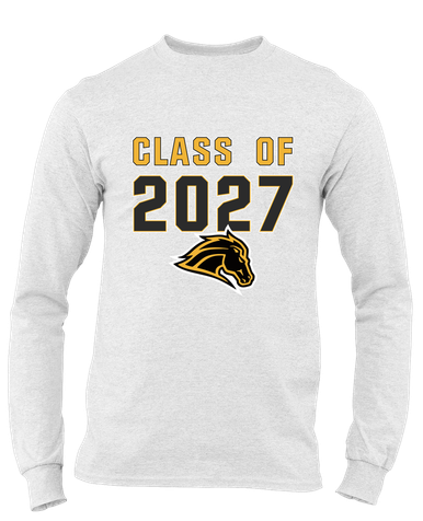 Metea Valley Mustangs Class of 2027 Men's Premium LS T-Shirt
