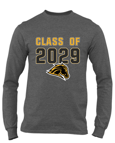 Metea Valley Mustangs Class of 2029 Men's LS T-Shirt