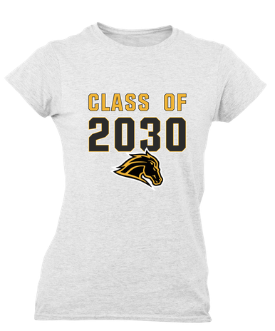 Metea Valley Mustangs Class of 2030 Women's Premium SS T-Shirt