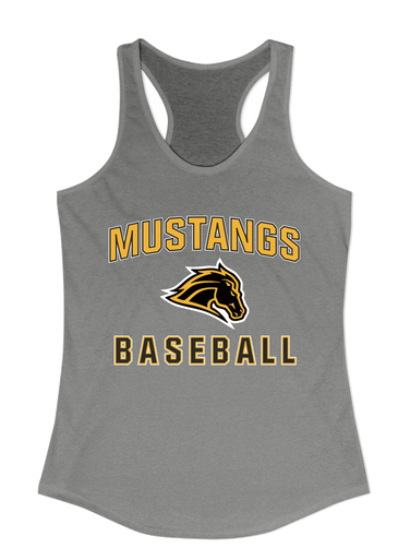 Metea Valley Mustangs Baseball #1 Women's Tank Top
