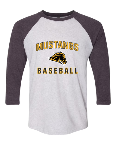 Metea Valley Mustangs Baseball #1 Men's Baseball T-Shirt