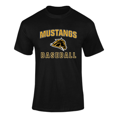 Metea Valley Mustangs Baseball #1 Men's SS T-Shirt