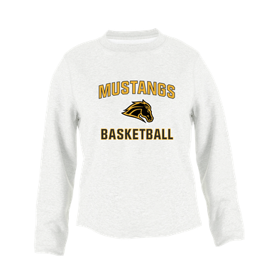 Metea Valley Mustangs Basketball #1 Women's Sweatshirt