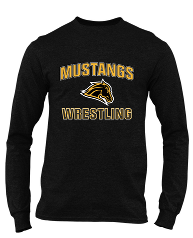 Metea Valley Mustangs Wrestling Men's Premium LS T-Shirt