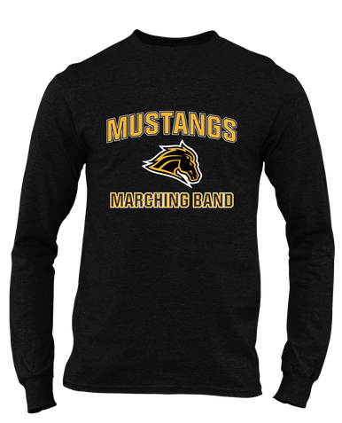 Metea Valley Mustangs Marching Band Men's LS T-Shirt