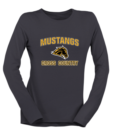 Metea Valley Mustangs Cross Country Women's Premium LS T-Shirt