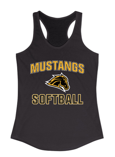 Metea Valley Mustangs Softball #1 Women's Tank Top