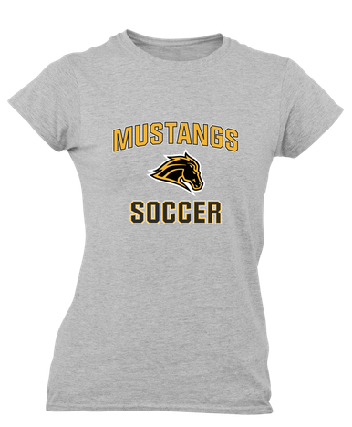 Metea Valley Mustangs Soccer #1 Women's SS T-Shirt