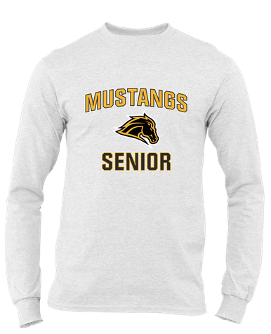 Metea Valley Mustangs Senior #1 Men's LS T-Shirt