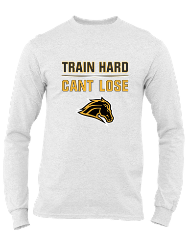 Metea Valley Mustangs Train Hard, Can't Lose Men's LS T-Shirt