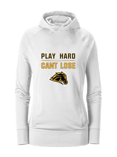 Metea Valley Mustangs Play Hard, Can't Lose Women's Hoodie