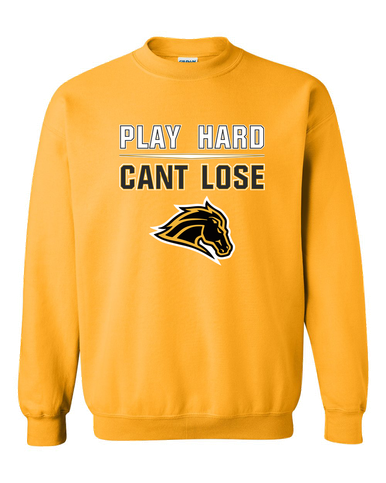 Metea Valley Mustangs Play Hard, Can't Lose Men's Sweatshirt