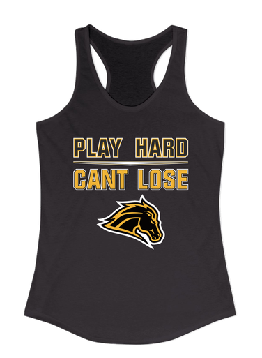 Metea Valley Mustangs Play Hard, Can't Lose Women's Tank Top