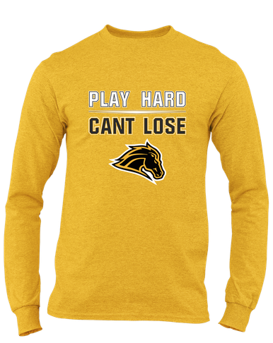 Metea Valley Mustangs Play Hard, Can't Lose Men's LS T-Shirt