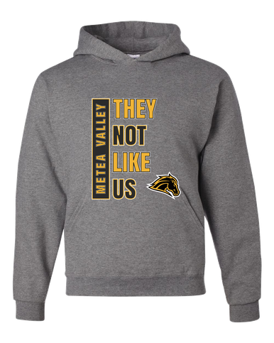 Metea Valley Mustangs They Not Like Us #1 Men's Premium Hoodie