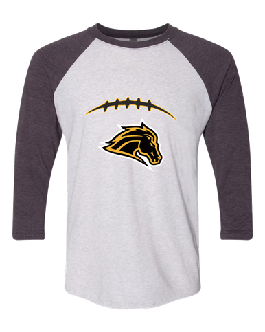 Metea Valley Mustangs Football #2 Men's Baseball T-Shirt