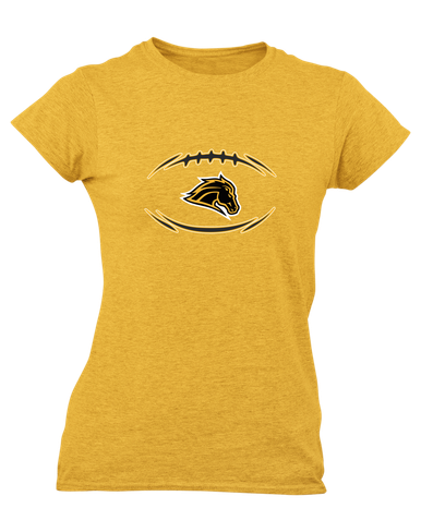 Metea Valley Mustangs Football #3 Women's SS T-Shirt
