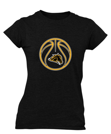 Metea Valley Mustangs Basketball #2 Women's SS T-Shirt
