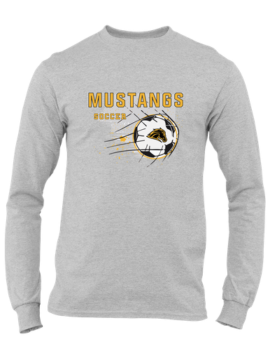 Metea Valley Mustangs Soccer #2 Men's LS T-Shirt