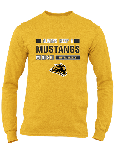 Metea Valley Mustangs Mindset Men's LS T-Shirt