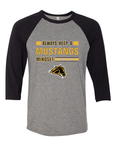 Metea Valley Mustangs Mindset Women's Baseball T-Shirt