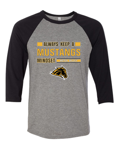 Metea Valley Mustangs Mindset Men's Baseball T-Shirt