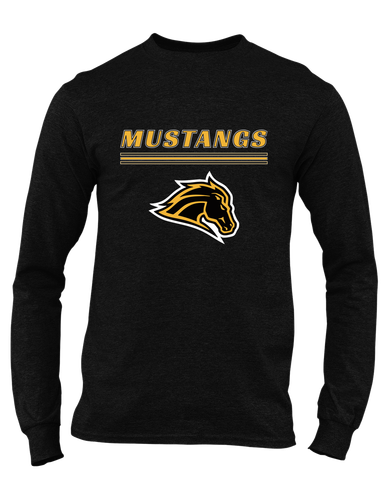 Metea Valley Mustangs Mascot #8 Men's LS T-Shirt