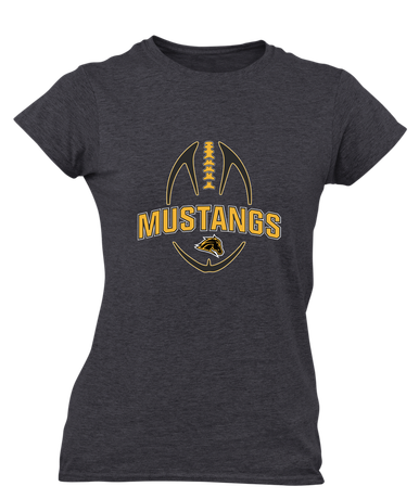 Metea Valley Mustangs Football #5 Women's Premium SS T-Shirt