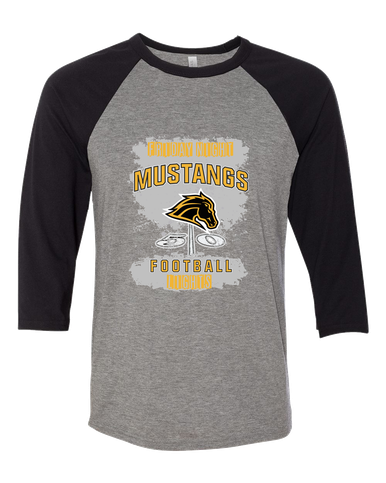 Metea Valley Mustangs Football #6 Men's Baseball T-Shirt