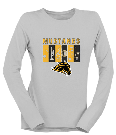 Metea Valley Mustangs Band # 2 Women's LS T-Shirt