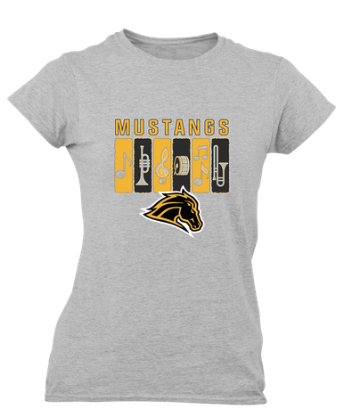 Metea Valley Mustangs Band # 2 Women's Premium SS T-Shirt